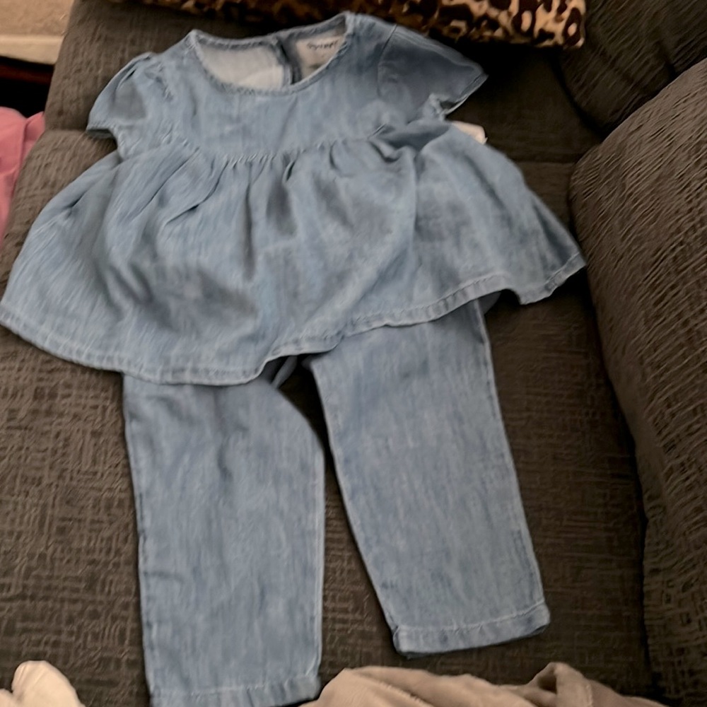 BNWT, Old Navy, size 3T, girls, denim set - shirt/pants